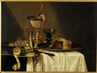 Still Life with Nautilus Goblet by Willem Claesz. Heda